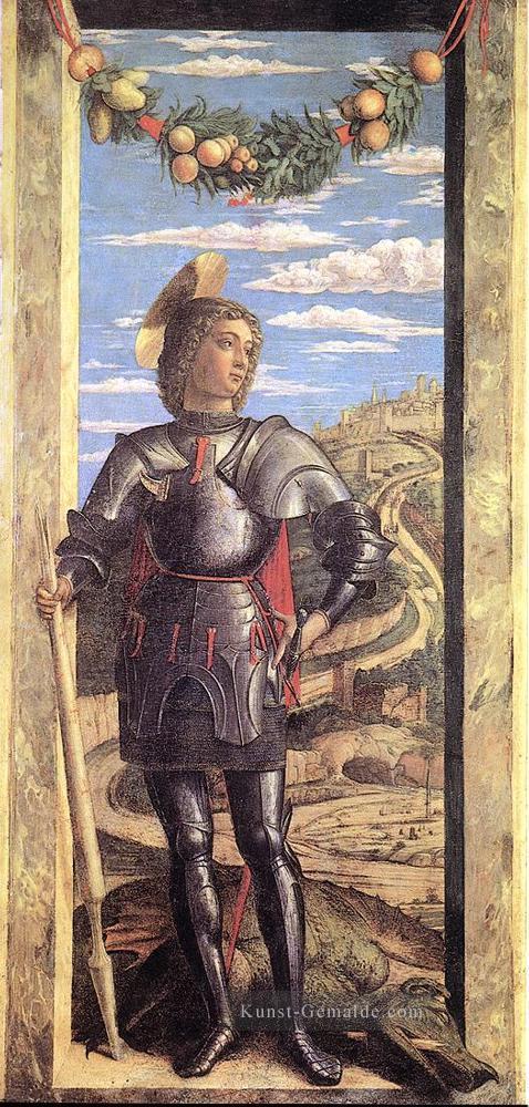 St George Renaissance Maler Andrea Mantegna Ölgemälde